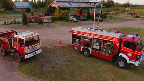Les cortaron la energía eléctrica a los Bomberos de Salto de las Rosas