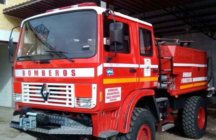 Nuevo móvil de los Bomberos Voluntarios de Villa Yacanto