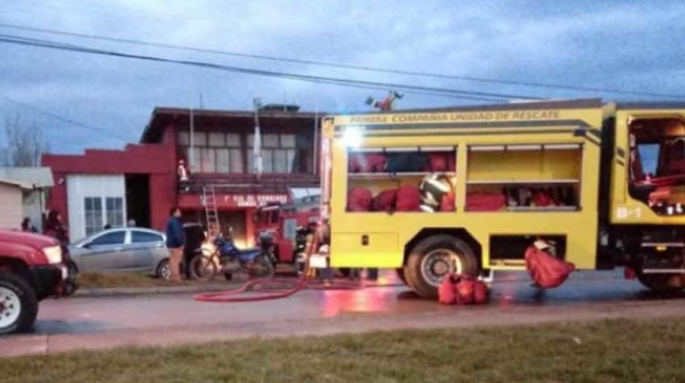 Se incendió Cuartel mientras sepultaban a bombero en Puerto Natales