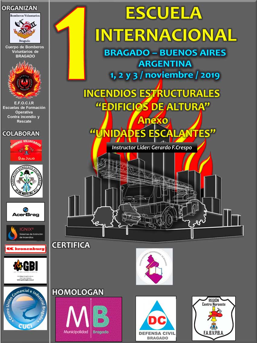 1ra. Escuela internacional incendios estructurales “edificios de altura”