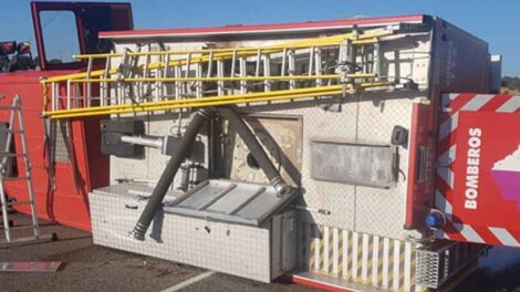 Cuatros bomberos de Motilla Heridos tras sufrir un accidente