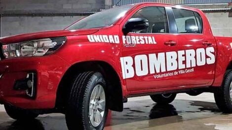 Bomberos Voluntarios de Villa Gesell sumó un nuevo móvil