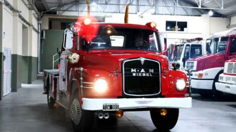 Presos repararon un camión de Bomberos de Mercedes