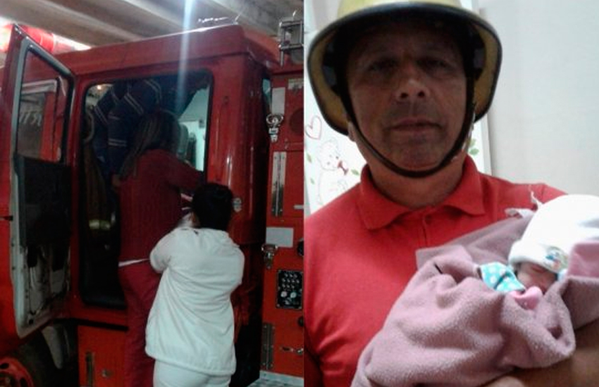 Beba nació en camión de Bomberos de Guayaibí