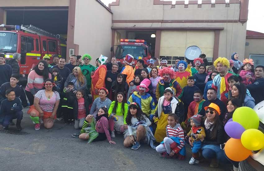 Bomberos de Dock Sud Festejaron el Día del Niño