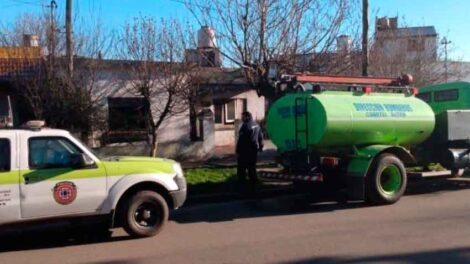 Bomberos salvan a un perro de un incendio tras practicarle reanimación