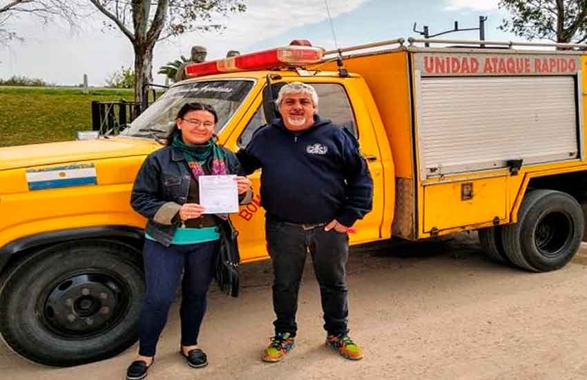 Nuevo autobomba de Bomberos Voluntarios La Paz