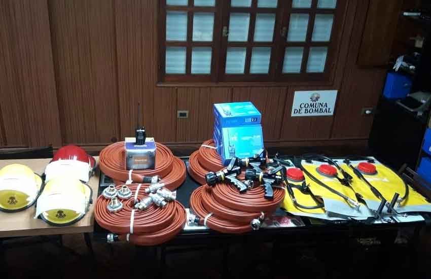 Bomberos Voluntarios de Bombal con nuevos materiales