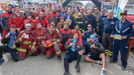 Se realizó la maratón de Bomberos del Fin del Mundo