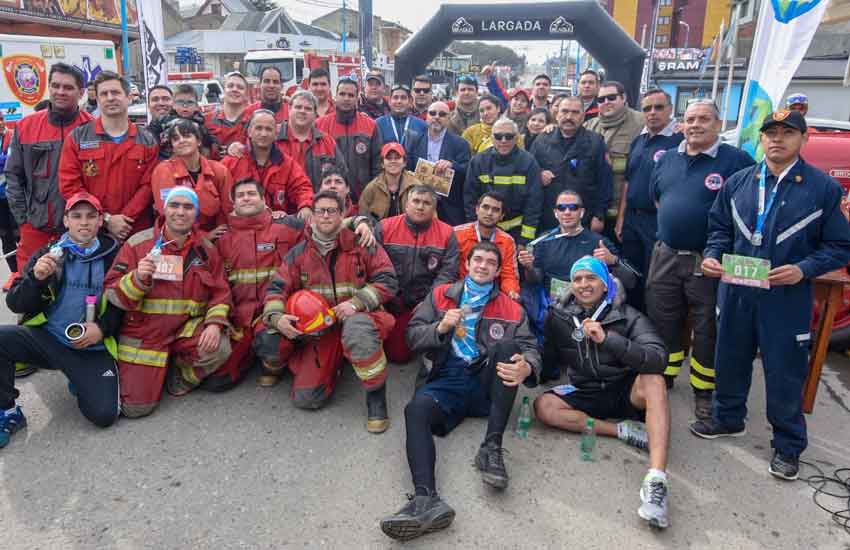 Se realizó la maratón de Bomberos del Fin del Mundo