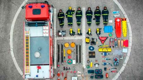 Los Bomberos de Jaén se suman reto del Tetris