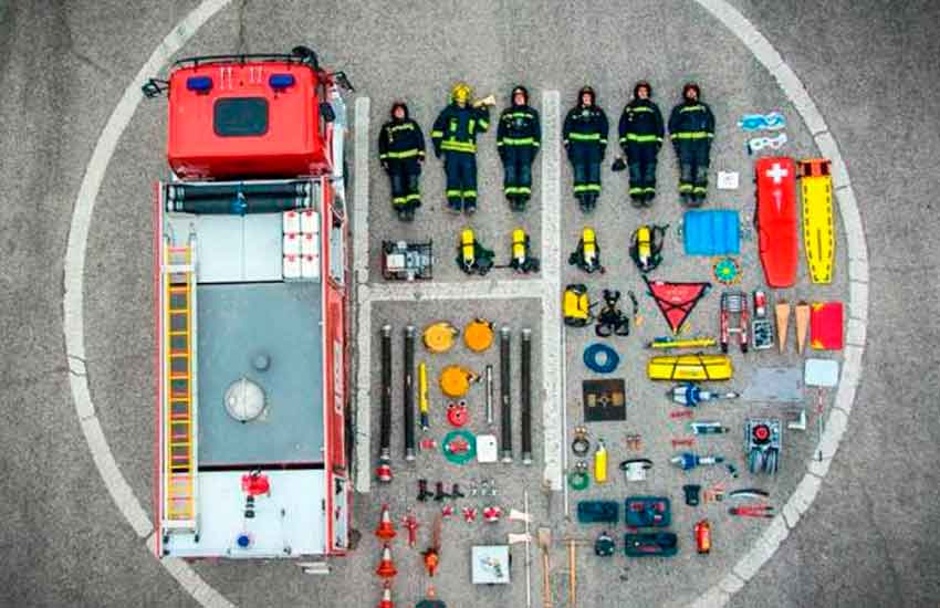Los Bomberos de Jaén se suman reto del Tetris