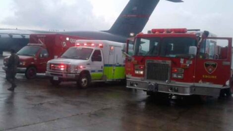 Vehículos de emergencia para bomberos llegan a Guatemala