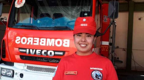 Mujer, madre, esposa y jefa de una dotación de Bomberos