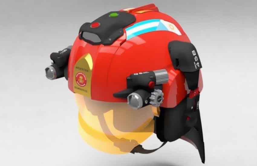 Diseñan un casco tecnológico para bomberos cordobeses