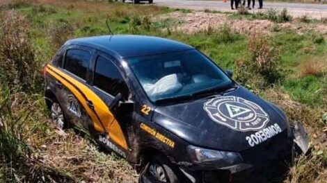 Un móvil de Bomberos de Maquinista Savio protagonizó un accidente