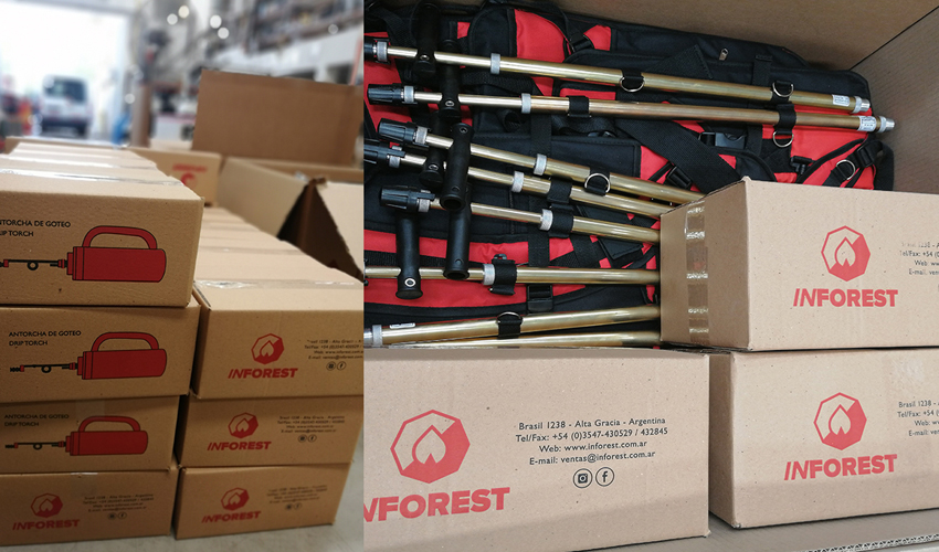 INFOREST exporta a Honduras sus mochilas para incendios Forestales