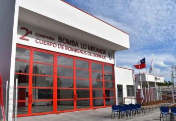 Bomba Lo Miranda inauguró su nuevo cuartel