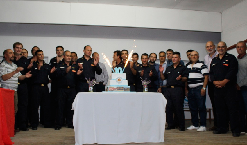 Los Bomberos de Bellocq celebraron sus primeros 10 años