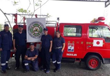 Bomberos Voluntarios de Itapúa Poty recibió carro hidrante