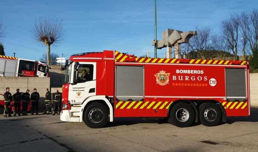 Bomberos de Burgos dispone de un nuevo camión nodriza