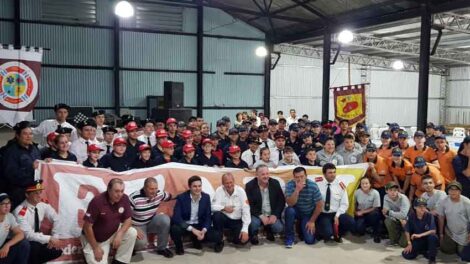 Exitoso encuentro de cadetes de Bomberos en San José