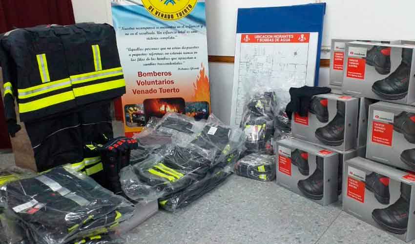 Nuevos equipos para Bomberos Voluntarios de Venado Tuerto