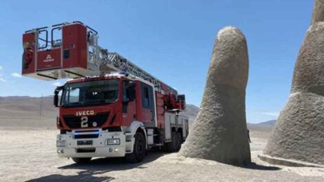 Nuevo carro de Bomberos permitirá realizar rescates en altura