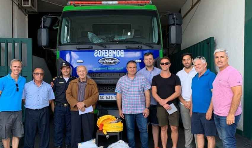 La Cámara de Balnearios donó equipamiento para los bomberos