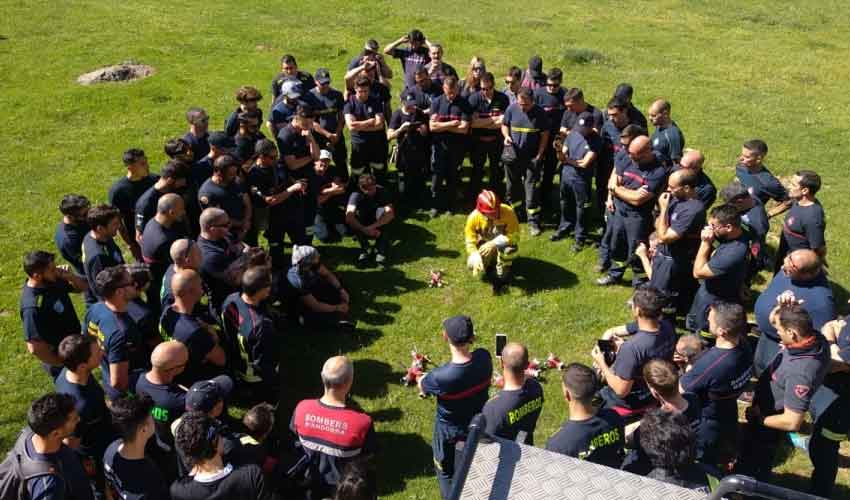 Dos bomberos de Béjar hacen un intercambio profesional en Chile