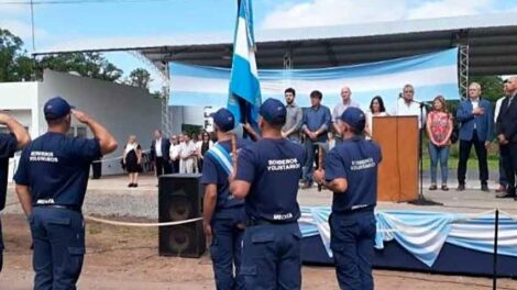 Inauguración del cuartel de Bomberos de Mechita