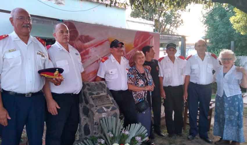 Homenajearon al Bombero Millán a 40 años de su muerte