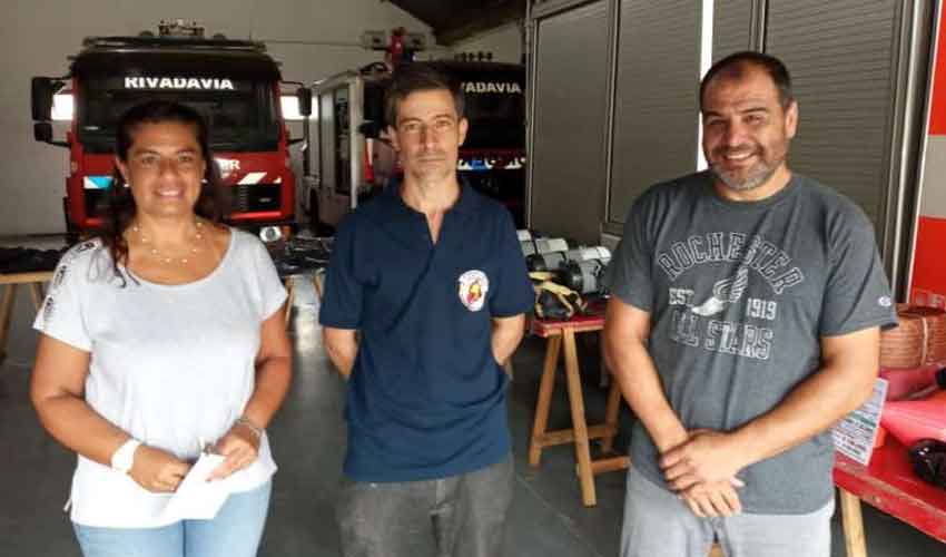 Bomberos Voluntarios de Rivadavia con nuevos equipos