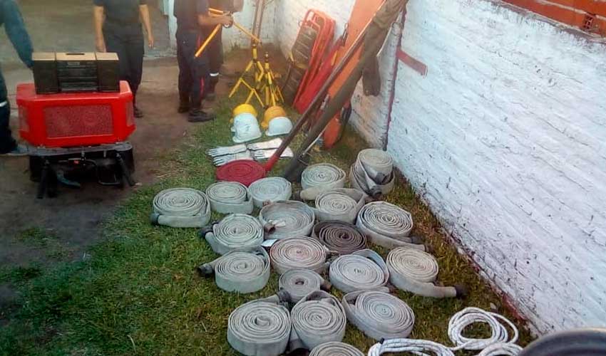 Donación para Bomberos Voluntarios Rosario Del Tala