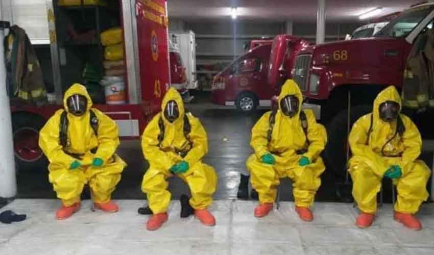 Adaptan Bomberos Uniformes ante casos de Covid-19