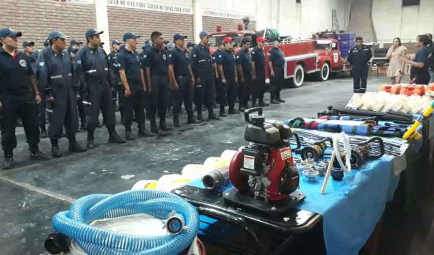 Nuevo equipamiento para Bomberos Voluntarios Santa María