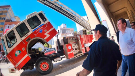 Nuevo vehiculo escala para Bomberos de Mar del Plata