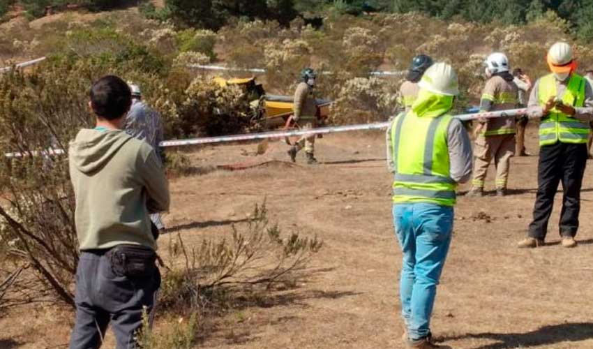 Piloto de helicóptero falleció mientras combatía incendio