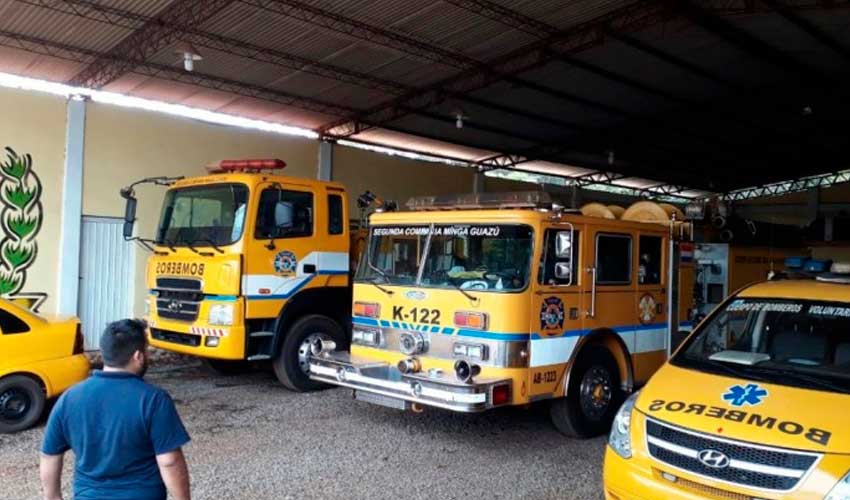Bomberos de Mingua Guasú dejarán de operar por falta de recursos