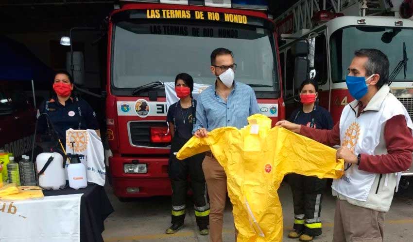 Rotary Club entregó una importante ayuda para los Bomberos de Las Termas