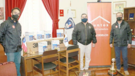 Bomberos de Los Andes recibió elementos de protección personal