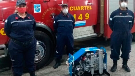 Bomberos de Dudignac incorporaron equipamiento