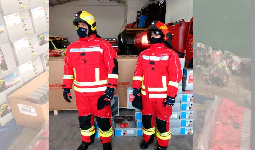 Bomberos Voluntarios de Rauch presentó nueva indumentaria