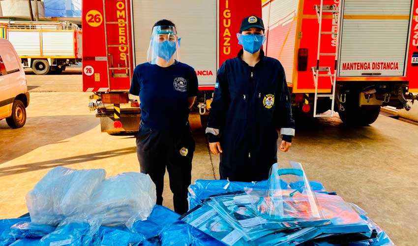 Bomberos Voluntarios de Iguazú recibieron una importante donación