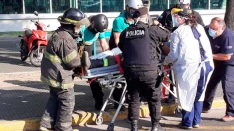 Bombero trasladado con principio de asfixia permanece estable