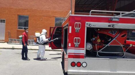 Dan positivo a coronavirus dos bomberos en Pachuca