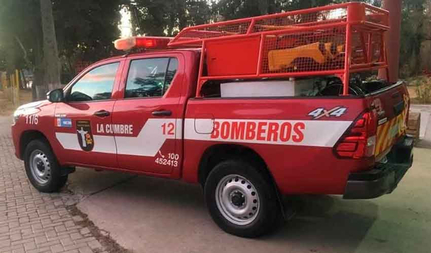 Bomberos de La Cumbre reforzaron unidad contra incendios