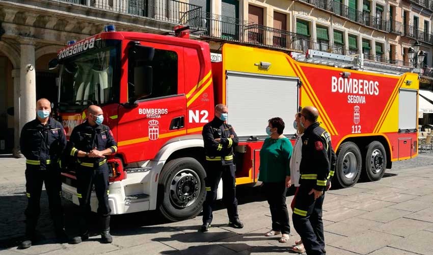Nuevo vehículo para los bomberos de Segovia