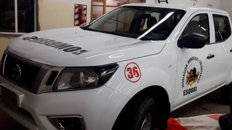 Nuevo movil y equipamiento para Bomberos de Esquel