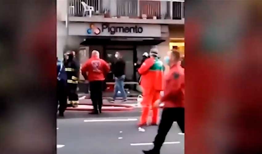 Video: Explosión en perfumería de Villa Crespo
